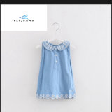 New Style Girls' Sleeveless Denim Dresses with Printing by Fly Jeans