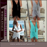 Top Fashion Ladies Sleeveless Women Beach Summer Dress (TKYA323)