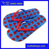 New Design PE Outsole Slippers with Love Heart Print
