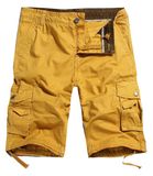 100% Cotton Cargo Pockets Walking Shorts