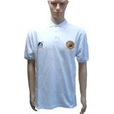 100% Cotton White Polo Shirt with Two Embroidery Logo