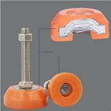 Rigid Adjustable Height Levelling Rubber Plastic Foot for Kitchen Desk