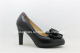 New Comfort High Heels Leather Bow Women Shoes