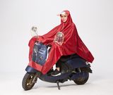 Unisex Oxford PVC Coating Breathable Raincoat for Electric Bike
