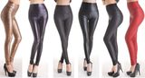 Ladies Leather Like PU Slim Fit Legging