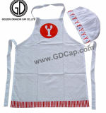 Good Design Cheap Promotional Chef Apron with Lobster Printed Hat