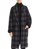 Wholesale Women Plaid Car Long Coats with Your Own Logo