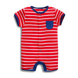 High Quality Dyeing Striped Romper Baby Suit