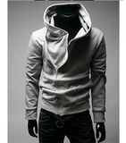 Fashion Designed Polyester Winter Collared Zip Sweater