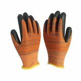 Non Slip Factory Made Hot Sale 13 Gauge Polyester Liner Coated Latex Gloves