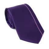 Silk Woven Luxury Gift Tie Solid Presh Purple Custom Made Logo Tie Formal Wedding Evening Party Tie Accessories