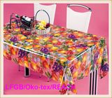 PVC Crystal Printed Transparent Tablecloth