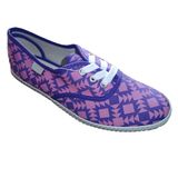 Vulcanized Rubber Outsole Sports Canvas Shoes for Women