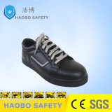 Professional New Design Black Leather Safety Footwear with Steel Toe