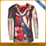 Custom Men's Long Sleeve All Over Sublimation Printing T Shirt