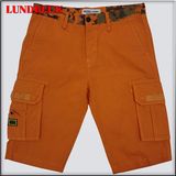 Men's Cotton Shorts with Orange Color