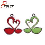 Heart Swan Shape of Plastic Ornament for Garment