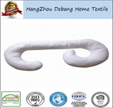 Back Care Contoured Maternity Body Support Pillow White
