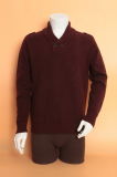 Yak Wool/Cashmere V Neck Pullover Long Sleeve Sweater/Garment/Clothing/Knitwear