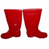 Red PVC Safety Work Prtective Boot (JMC-254H)