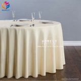 Hotel Banquet Cotton Party White Wedding Round Table Cloth for Event
