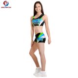 Breathable Girls Dance Practice Wear Custom Sublimation Printing Cheerleading Uniforms