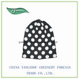 Fashion Promotional Black and White Jacquard Warm Hat