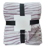 Discharge Printed Micro Flannel Adult Blanket (HR02AB017)