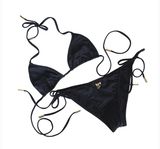 Stripe Monokini Black Classic Hot Open Girl Slim Cheap Bikini