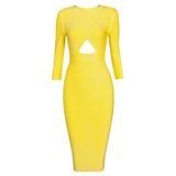 New Style Yellow Bandage Wedding Dress