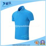 Blue Modal Polo T-Shirt From Guangzhou Factory