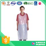 Disposable White Polyethylene Apron for Cooking