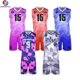 100%Polyester Custom Team Sublimation Basketball Jersey Logo Design