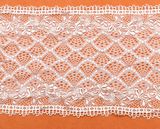 Manufacture Rayon Corded &Beaded Wedding Lace Fabric