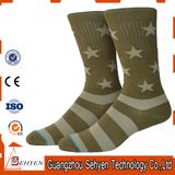 Custom Fashion Cotton Knitting Army Socks