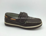 Classical PU Casual Boys Shoes with Mark Thread.