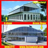 Large Glass Arch Shape Double Decker Marquee Tent for Church