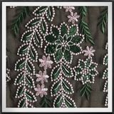 Delicate Mesh Embroidery Lace Tulle Embroidery Lace Floral Embroidery Lace