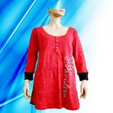 100% Cotton Lady's Allover Print Nightdress