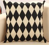 Competitive Quality Wholesale 100% Cotton Black Printed Sofa Cover