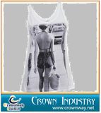 Fashion Custom Printing Womens Short Singlet (CW-WSL-1)