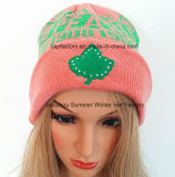 100% Acrylic Embroidered Hat Knitted Cap Beanie Knitted Hat