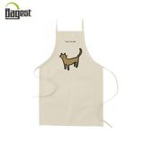 Promotional Kitchen Use High Quality Cotton Apron with Silk Screen Printing