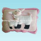 Plush Sheep Cushion with Animal Head