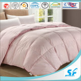 100 Cotton Cloth Microfiber Filling White Luxury Quilt for Hotel