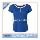 Women Dry Fit Blank Sports T- Shirt with Round Neck