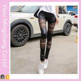 2016 New Design Black Retro Lace Fight Skin Tights