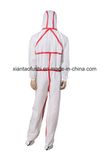 Waterproof Surgical/Medical/Hospital/Plastic/Polyethylene/Poly/PE/PP+PE/PP/SMS/Overall/Polypropylene Nonwoven Disposable Protective Gown, Disposable Coverall