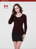 Girl's Yak Wool/Cashmere Round Neck Strentch Sweater/Garment/Clothes/Knitwear
