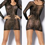 Hot Women Black Sexy Babydoll Dress (53009)